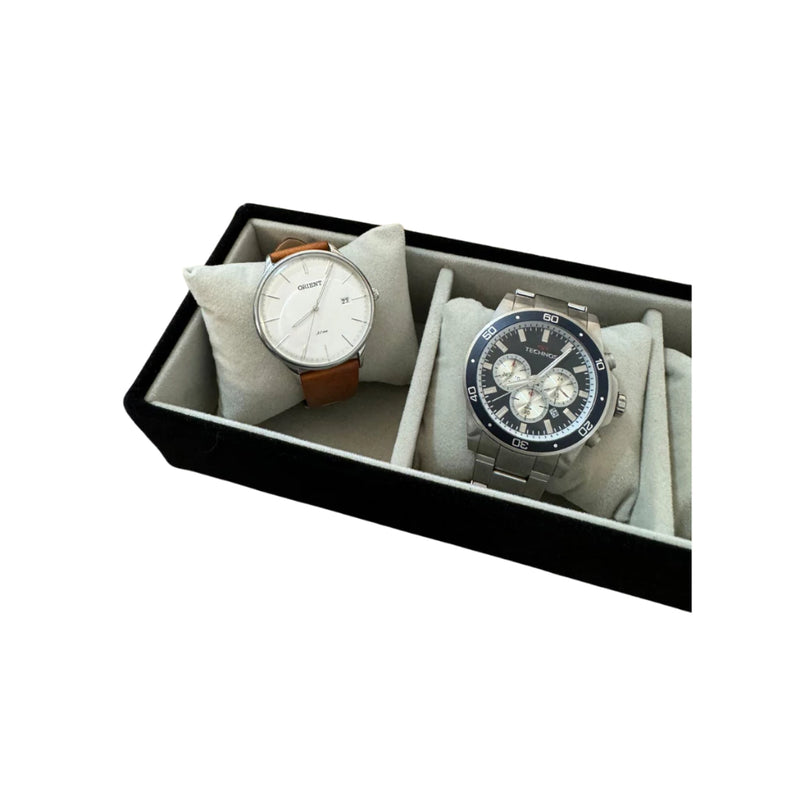 Porta Relógio 6 Lugares de Veludo London